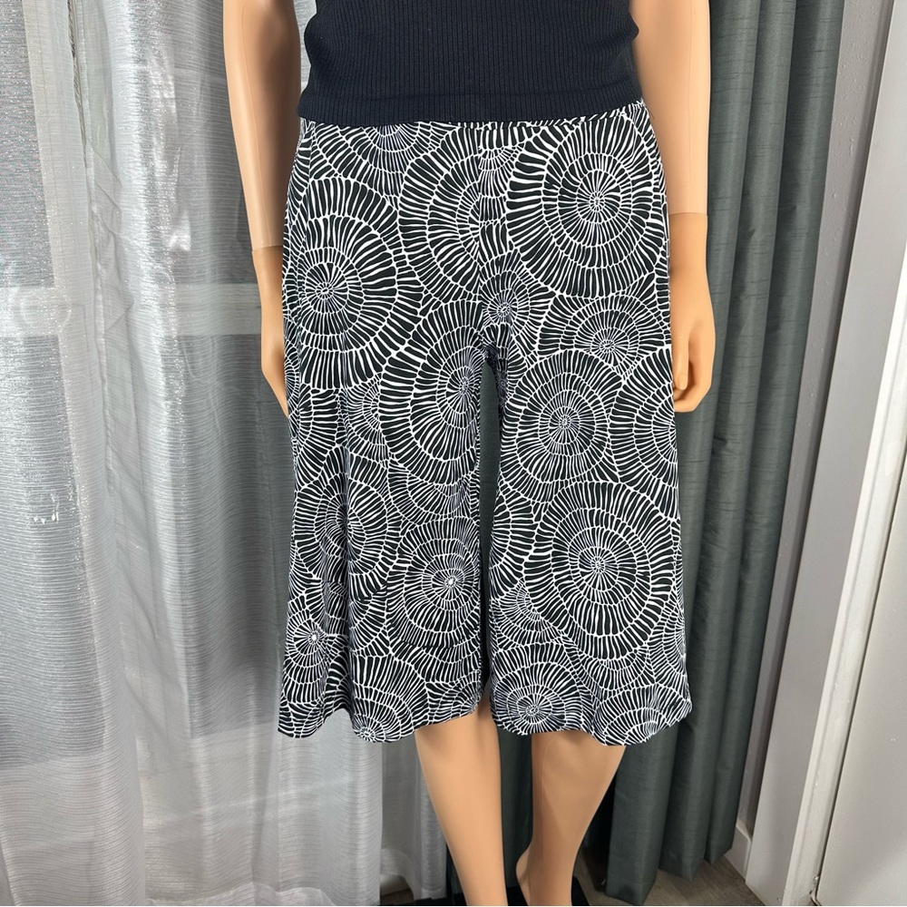 Robert  Louis short palazzo’s trouser black, white, size S